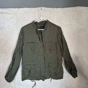 SANCTUARY  Green Army Utility Jacket Women Size Medium. Boho Casual